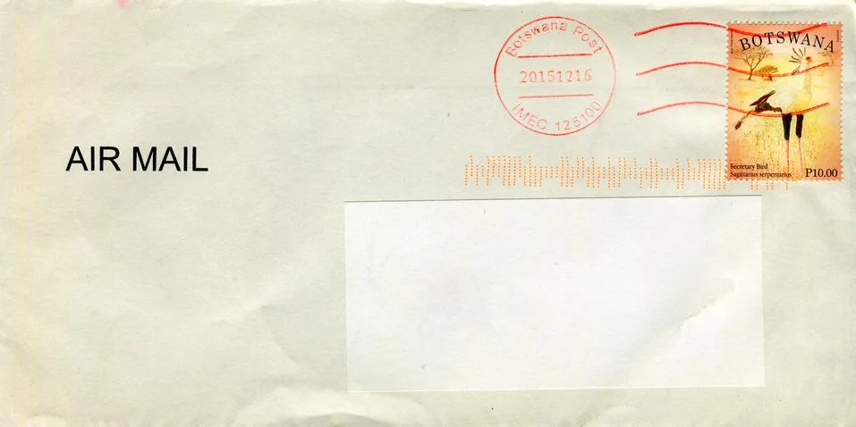 The old envelope. Stock-Fotos