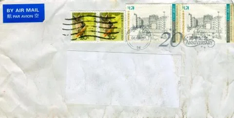 The old envelope. Foto stock