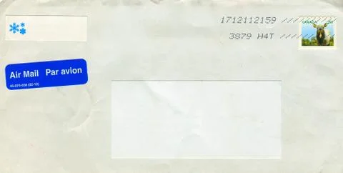 The old envelope. Stock Photos