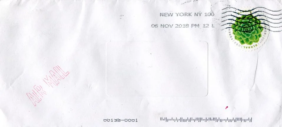 The old envelope. Stock Photos