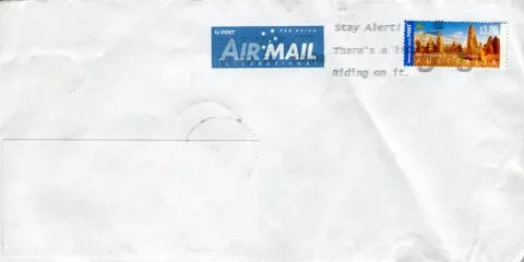 The old envelope. Stock-Fotos