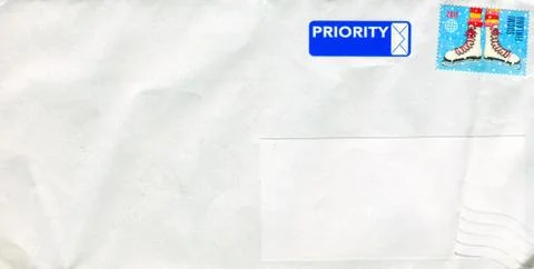 The old envelope. Stock Photos