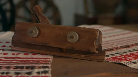 Old equipment on the table 스톡 동영상 94724222