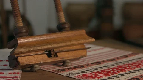 Old equipment on the table Видео 94724231