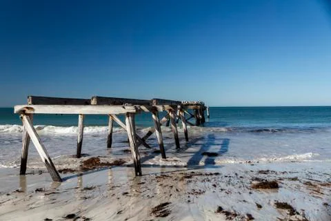 Old Eucla pier Stock Photos