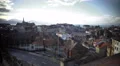 Old European city from above, building rooftops and streets on sunny autumn day 4k or 4k+ Resolution