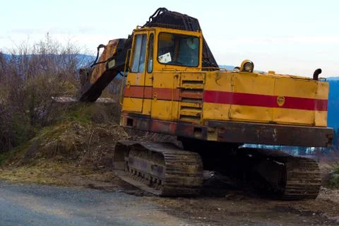 An old excavator Stock Photos