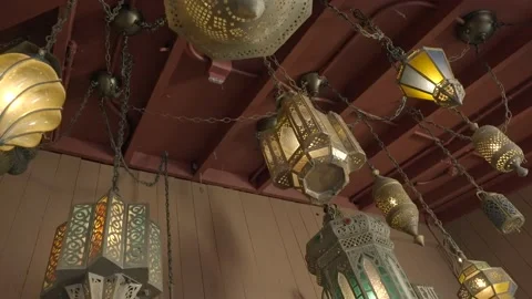 Old exotic moroccan lanterns Stock Footage 239277241