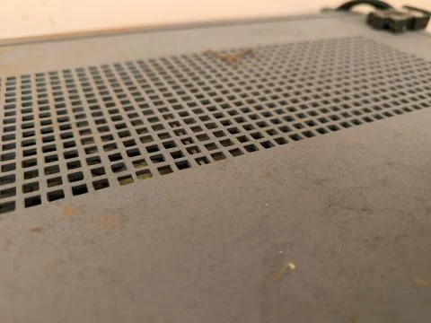 Old exterior surface of a processor box. Stock Photos