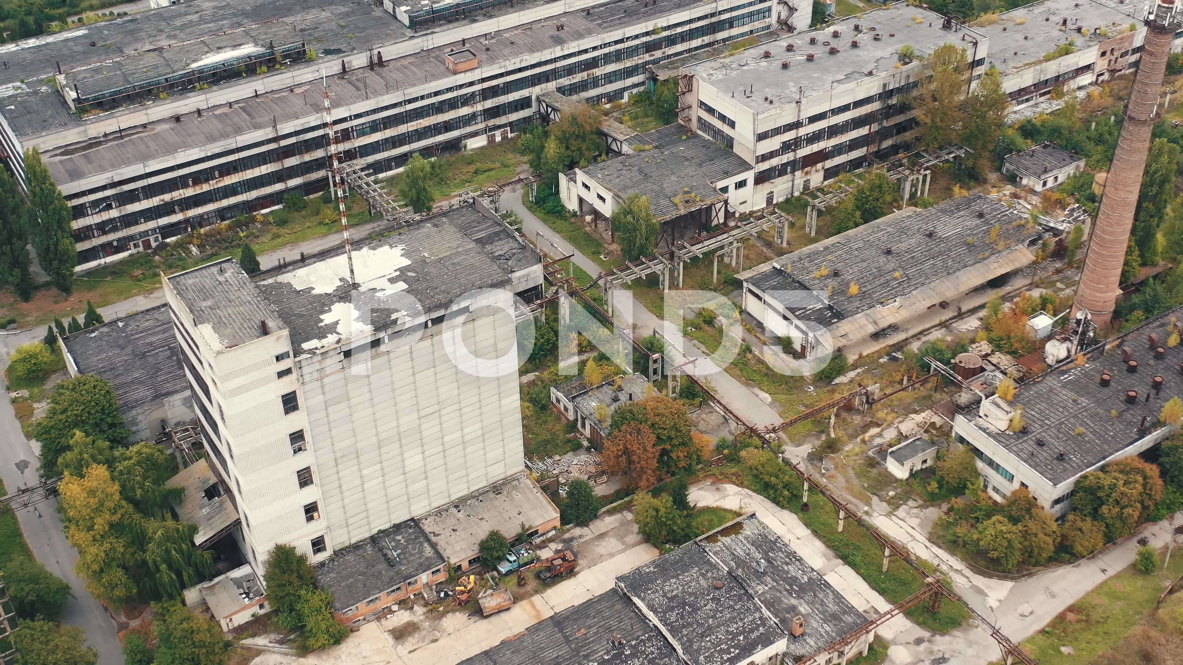 Old factory background. Exterior of indu... | Stock Video | Pond5