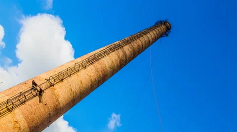 Old factory chimney Stock Footage 43808831