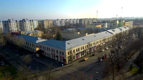 Old factory in the city from a height. Stock Footage 130216511
