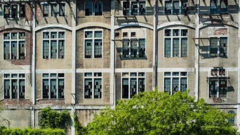Old Factory Facade Stock Photos