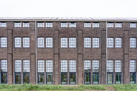 Old factory facade Stock Photos