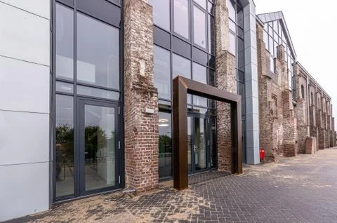 Old factory facade Stock Photos