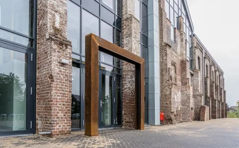 Old factory facade Stock Photos
