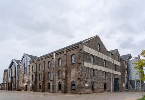 Old factory facade Stock-Fotos