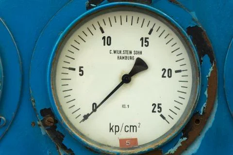 Old Factory Machine Indicator Stock Photos
