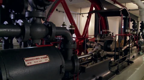 Old Factory Machinery Video stock 43783604