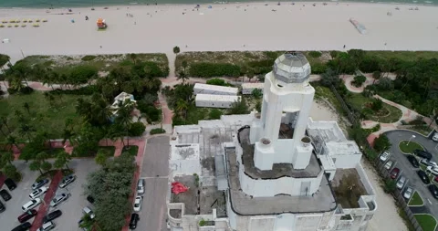 Old Faena Tower by the Sea Stock Footage 160374047