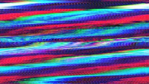 Old Failed Screen Effect, VHS Era, Analog Television, glitch look Stockbeeldmateriaal 198595489