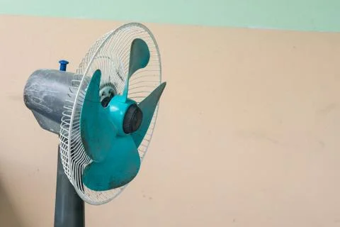 Old fan on wall background Stock Photos