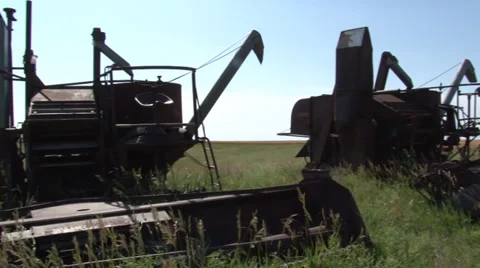 Old Farm Equipment Video stock 35578089