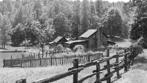 Old farm house Stock Footage 6234901