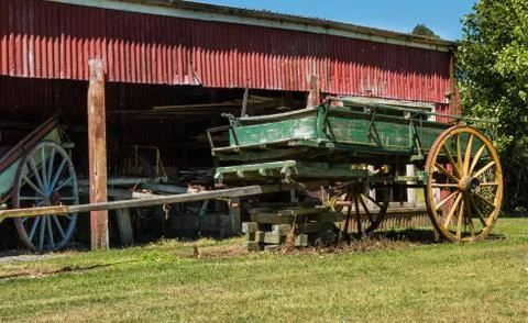 Old Farm Wagon Stock Photos