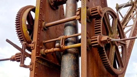 Old farm winch Stock Photos