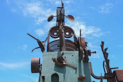 Old Farm Windmill Stock Photos