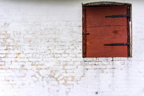 Old farm window Foto stock