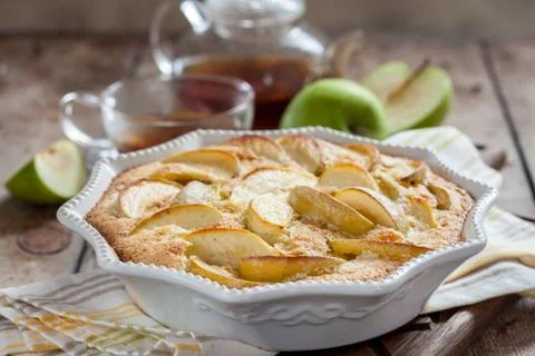 Old fashioned apple cake Stock-Fotos