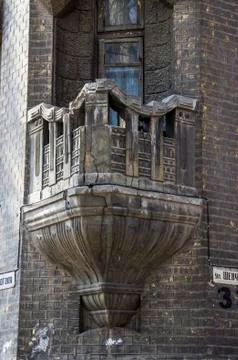 Old fashioned balcony Stock Photos