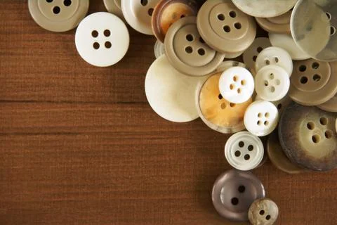 Old fashioned buttons Foto stock