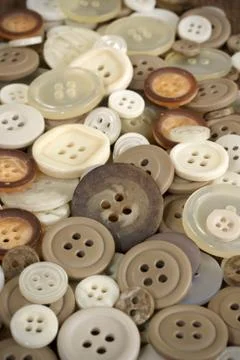 Old fashioned buttons Stock Photos