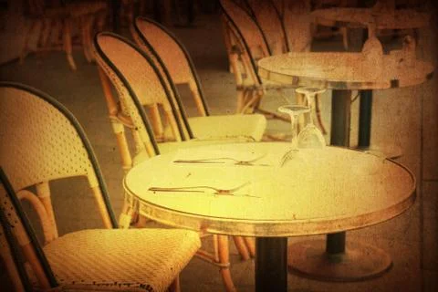 Old-fashioned cafe terrace 스톡 일러스트