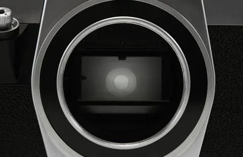 Old-fashioned camera matrix. Stock Photos