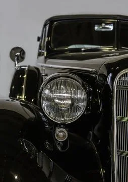 Old-fashioned car close-up Stock Photos