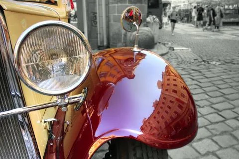 Old fashioned car. Foto stock