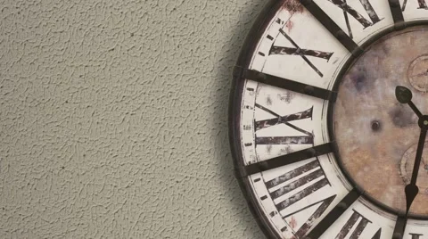 Old fashioned clock, timelapse  Video stock 55697600
