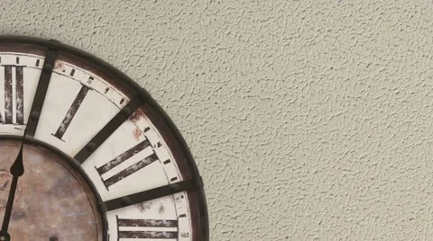 Old fashioned clock, timelapse  Stock Footage 55701630