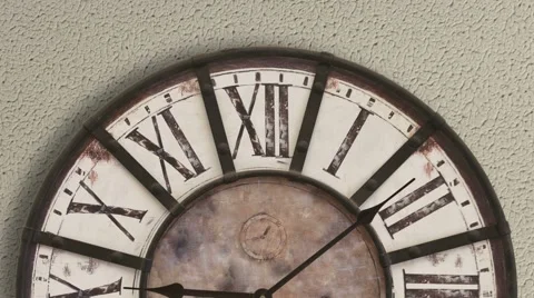 Old fashioned clock, timelapse  Stock Footage 55703753