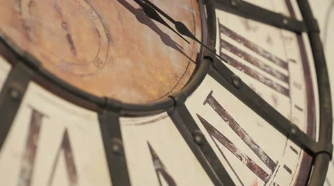 Old fashioned clock, timelapse - macro Stock-Footage 55620496