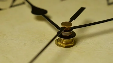 An old-fashioned clock—time flies. Video stock 330279932