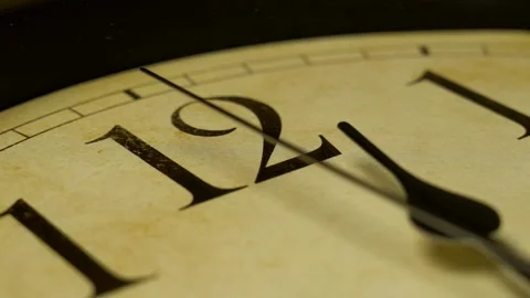 An old-fashioned clock—time flies. Video stock 330279935