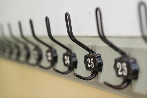 Old fashioned coat rack. Stock Photos
