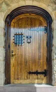 Old fashioned door Stock Photos