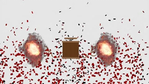 Old Fashioned Dynamite Detonator Animation with Transparent Background Stock Footage 159018245