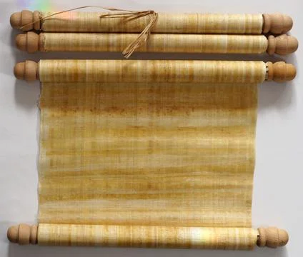 Old fashioned Egyptian scrolls Stock Photos
